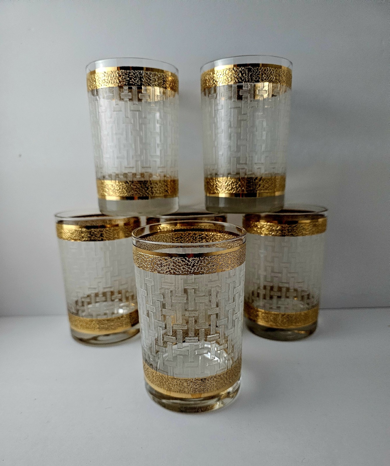 Vintage~ MCM ~22k Gold Basketweave