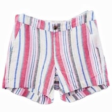 NWOT Women's Old Navy Multicolored Striped Casual Everyday Mid-Rise Shorts Small