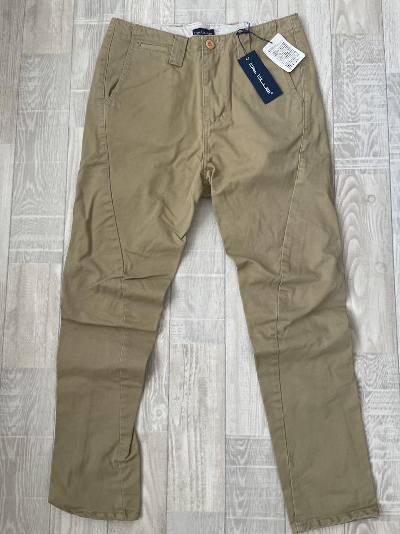 BIT BLUE 3D Sarouel Chino Pants, 3D Cutting, Beautiful Silhouette, Rare