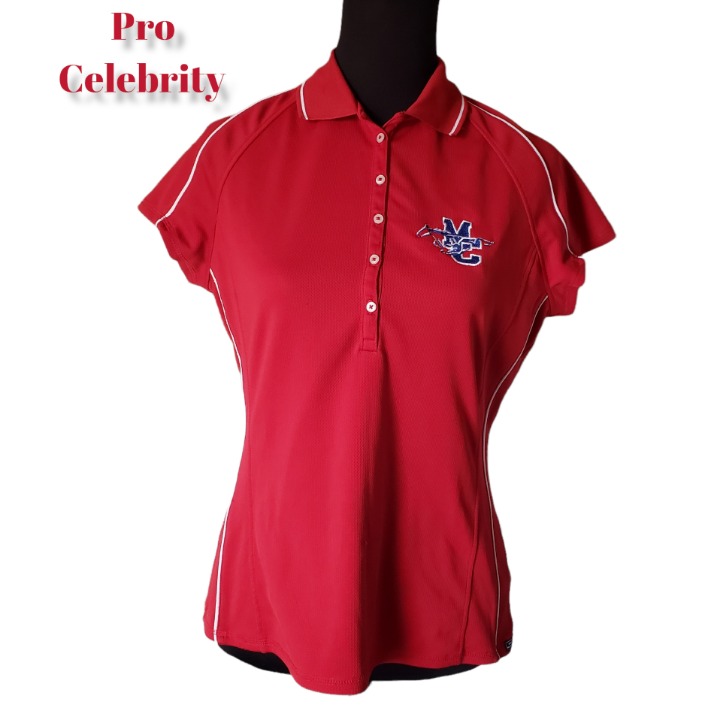 Pro Celebrity American Team Sports Top Polo Shirt For Women Size S