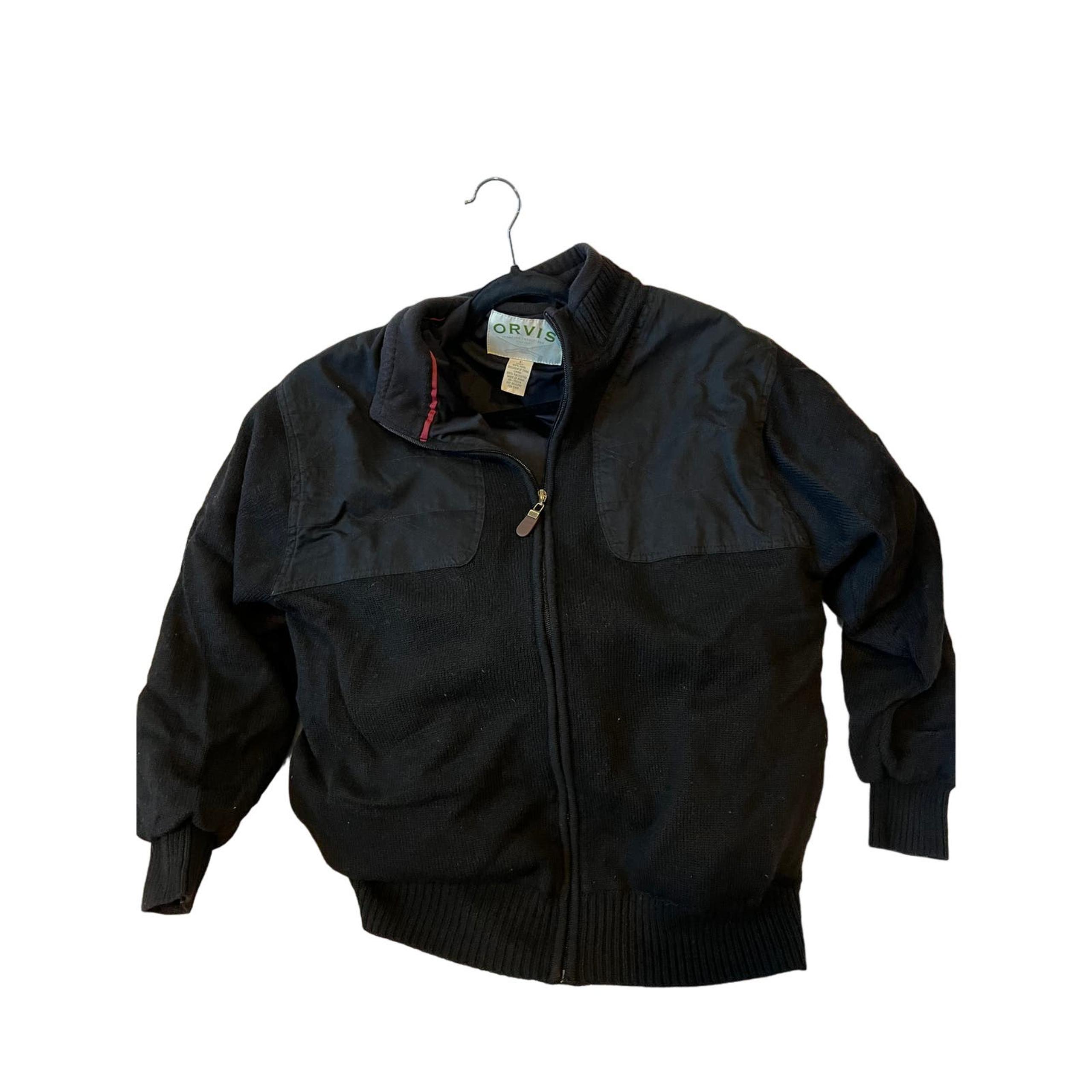 Orvis Wool Zip Up Light Jacket Mens L