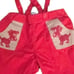 Albert Rare red vintage dog overalls