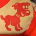 Albert Rare red vintage dog overalls