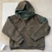OUTDOOR VOICES Womens MegaFleece 1/2 Zip Hoodie Wool Blend in Green