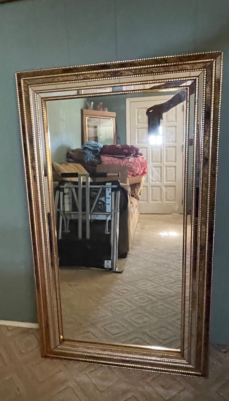 Vintage 43x26 Mirror W/ A Gorgeous Layered Turner Framed
