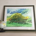 Original Framed Watercolor Painting Landscape Celia Huddleston Shung-hwa Chow