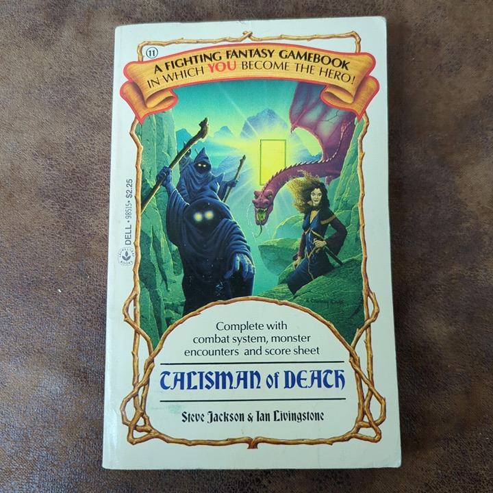 Talisman of Death #11 by Steve Jackson (PB Dell 1985) 1st US Print Fantasy