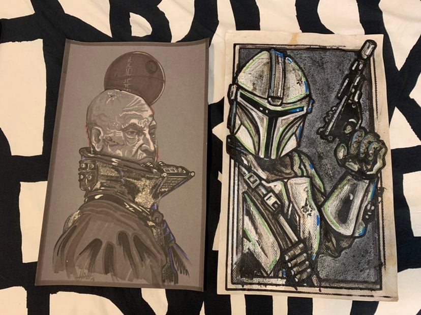Star Wars Art - 2 Original Paintings