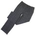 NWT Eileen Fisher Full Length Straight in Charcoal Plaid Wool Blend Pants L