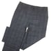 NWT Eileen Fisher Full Length Straight in Charcoal Plaid Wool Blend Pants L
