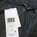 NWT Eileen Fisher Full Length Straight in Charcoal Plaid Wool Blend Pants L