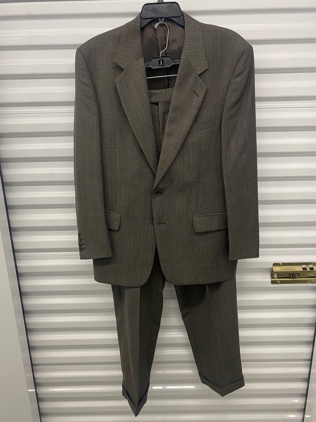 Valentino Made in Italy Wool Brown Men’s Suit