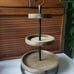 Farrmhouse 3 tiered rustic wood & metal display tray