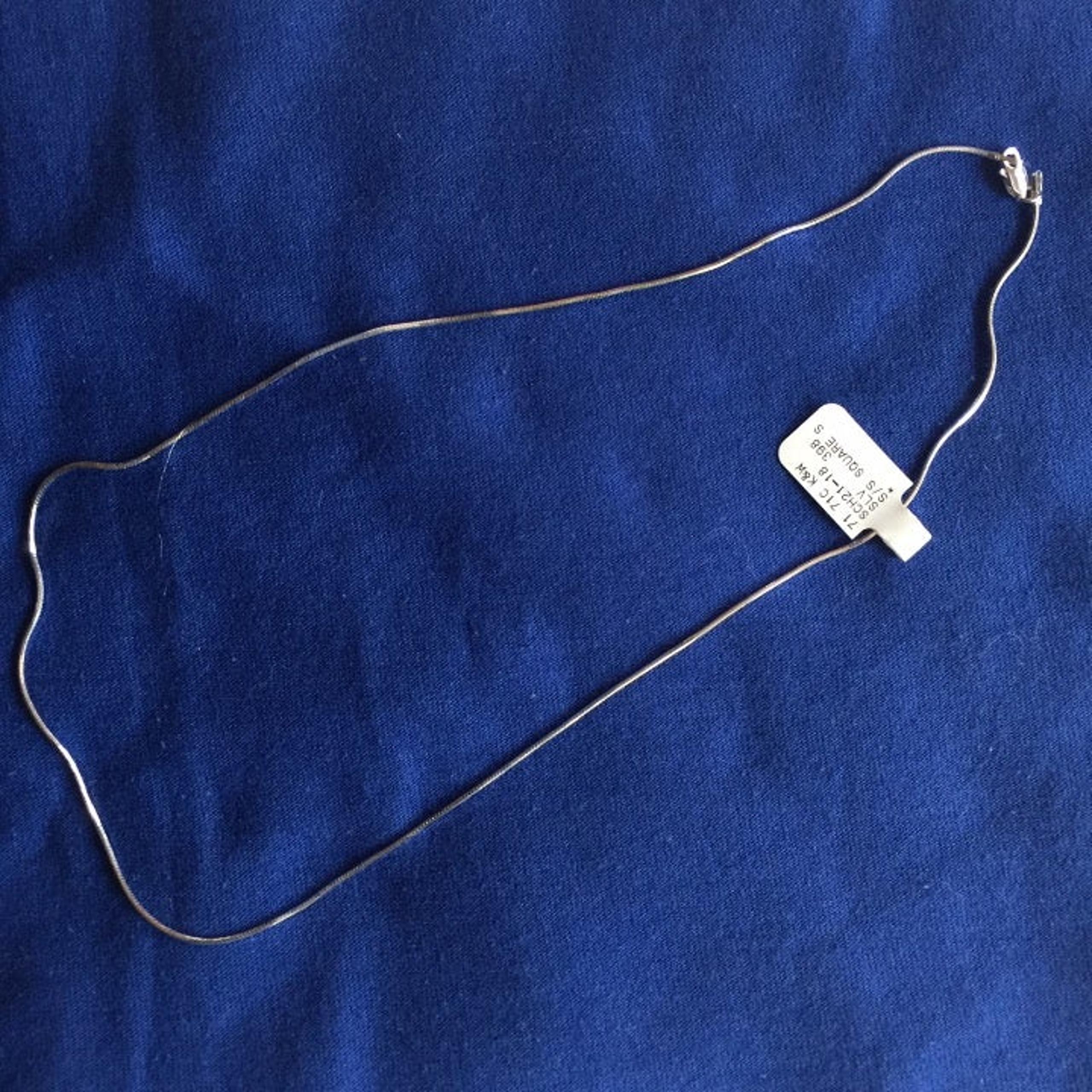 K & W Sterling Silver 18 inch Necklace