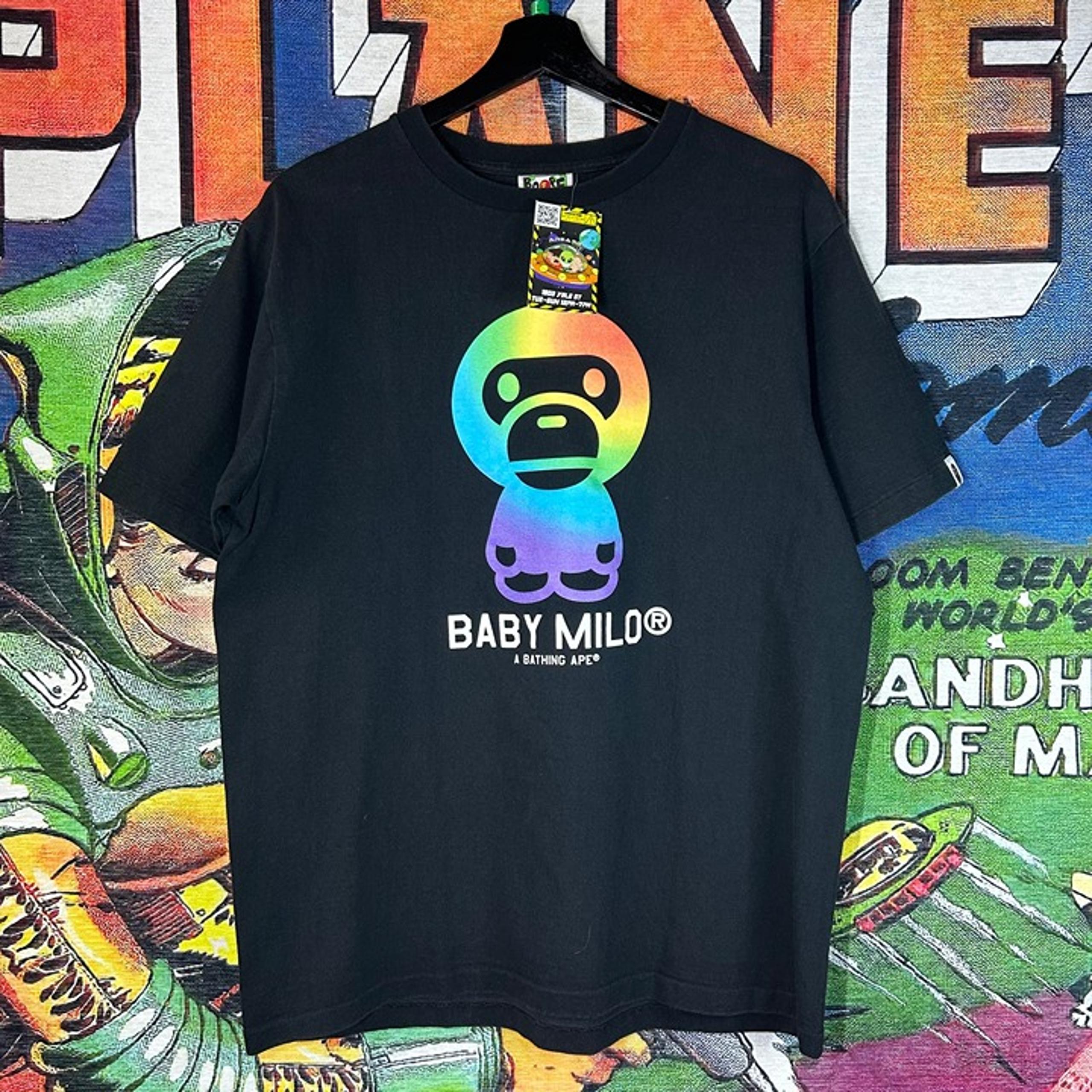 Bape Rainbow Baby Milo Tee Size Large