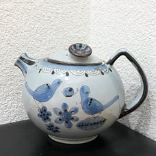TONALA Ken Edwards Mexican Mexico El Palomar Bird Floral Pottery Teapot
