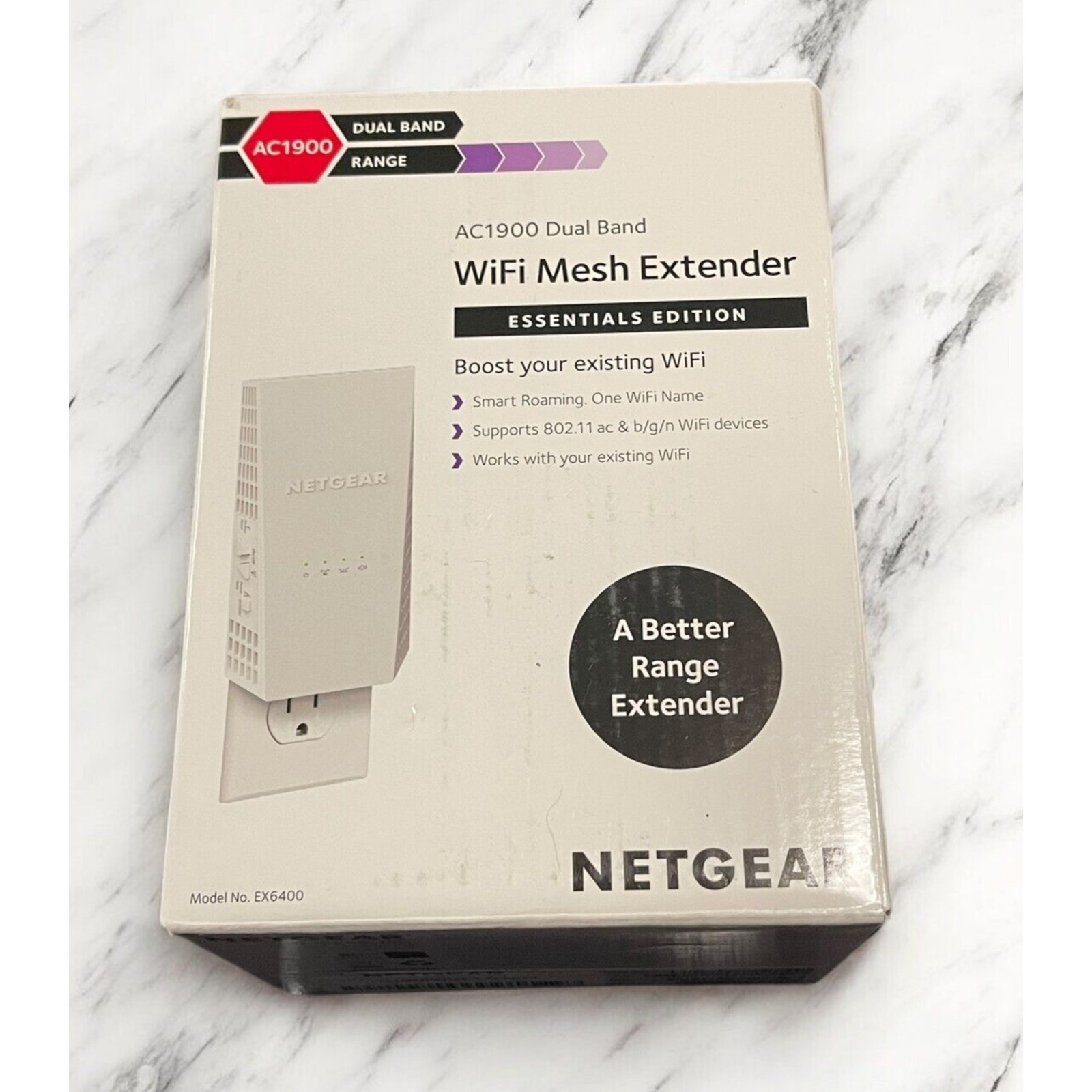 NETGEAR Wi-Fi Range Extender EX6400 1900Mbps- Covers Up to 2100ft Signal Booster