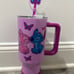 Disney Lilo & Stitch Face Stainless Steel Tumbler 40 Oz. HOT&COLD Valentine RARE