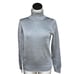 NWT J.Crew Turtleneck sweater in metallic knit Silver Festive