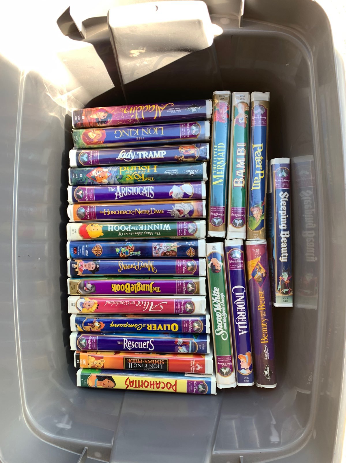 Disney VHS tapes