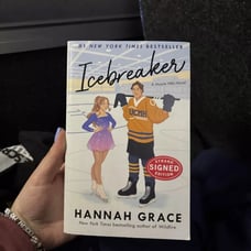 SIGNED Icebreaker- A Novel by Hannah Grace (2023, Trade Paperback)