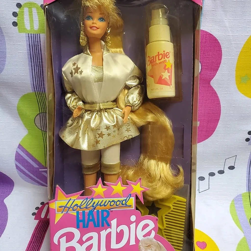 1992 Vintage Mattel Hollywood Hair Barbie Magic Hair Mist & Comb