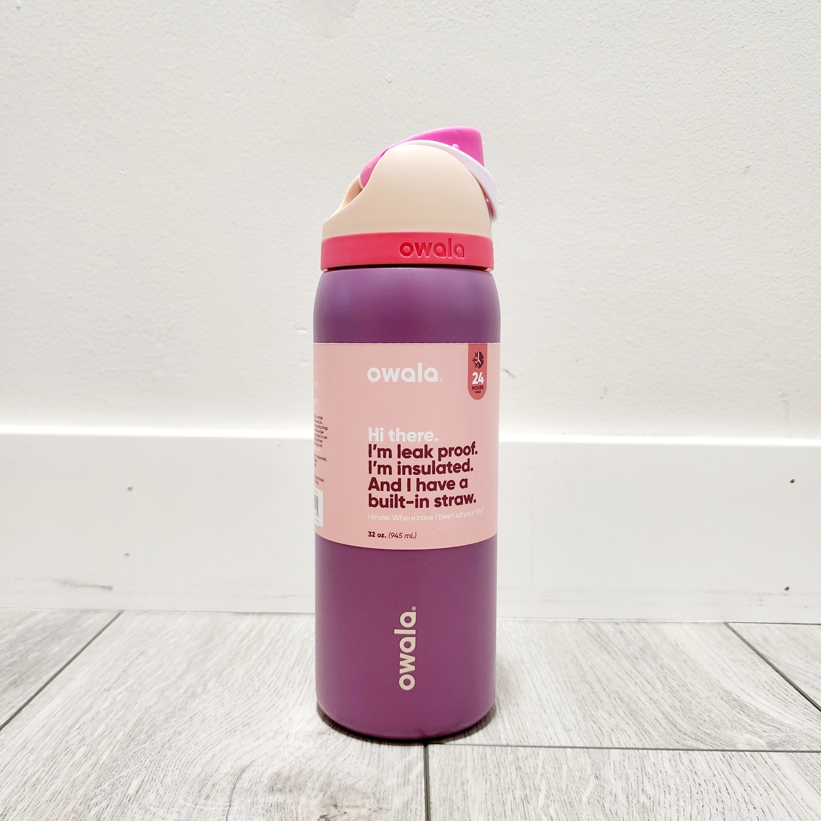 Owala FreeSip 32oz Stainless Steel Water Bottle Smell the Roses