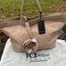 IOPELLE LO PELLE EMBOSSED 3-D SKULLS GENUINE ITALIAN LEATHER TOTE