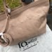 IOPELLE LO PELLE EMBOSSED 3-D SKULLS GENUINE ITALIAN LEATHER TOTE