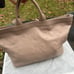 IOPELLE LO PELLE EMBOSSED 3-D SKULLS GENUINE ITALIAN LEATHER TOTE