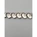 Sterling Mexico Solid Heart Link Bracelet 1 1/4 inch