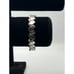 Sterling Mexico Solid Heart Link Bracelet 1 1/4 inch