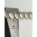 Sterling Mexico Solid Heart Link Bracelet 1 1/4 inch