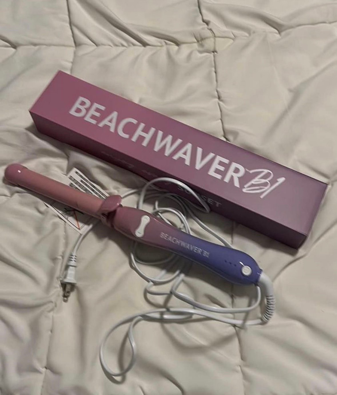 Beach waver self rotating curling iron