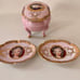 Vintage trinket box with 2 plates