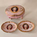 Vintage trinket box with 2 plates