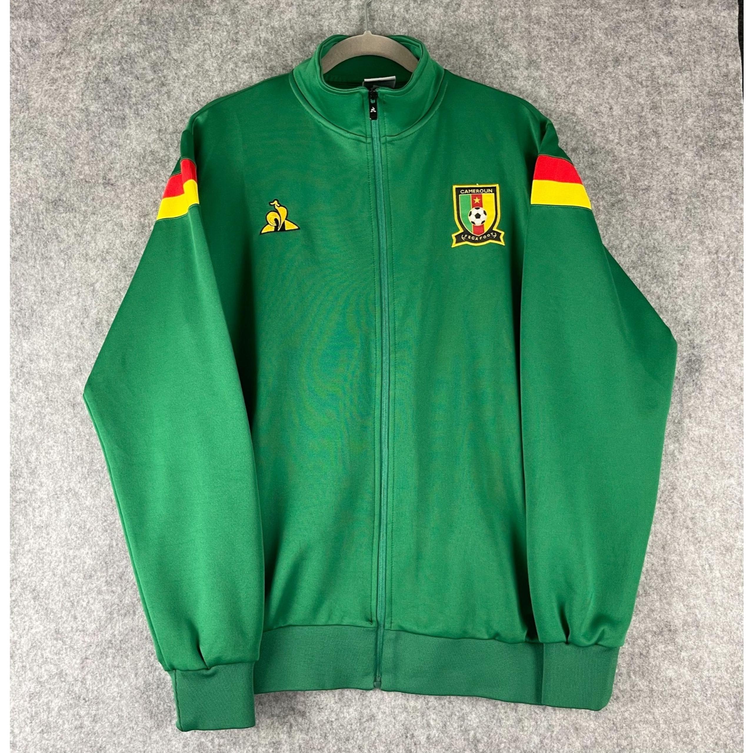 Le Coq Sportif Training Track Jacket Cameroon 2021 Football Full Zip Mens Large