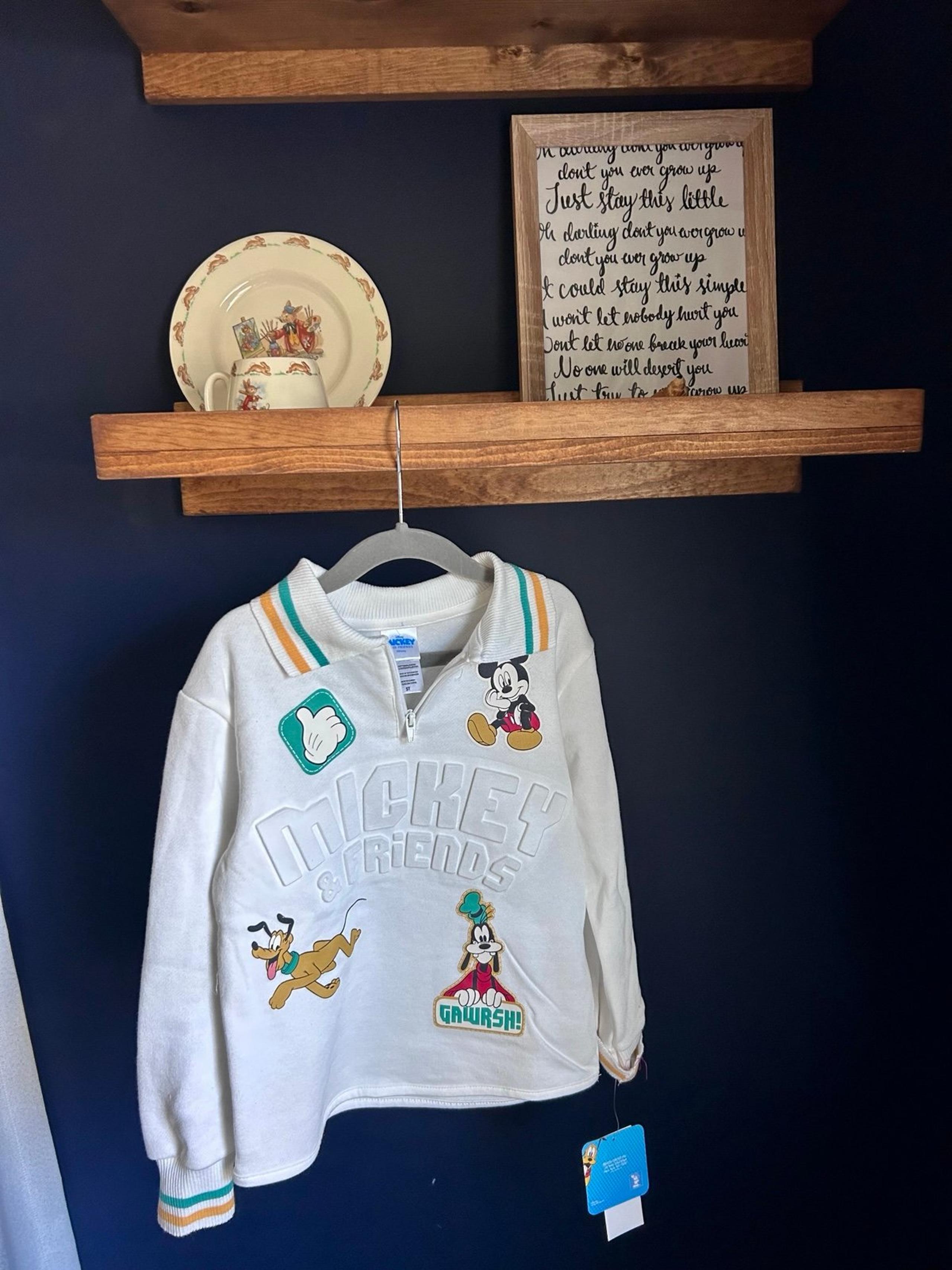 NWT Mickey & Friends Quarter Zip