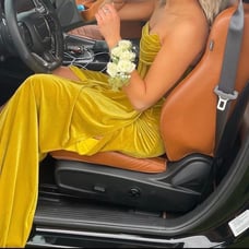 Prom Dress/Floor Length Gown size small (4-6)