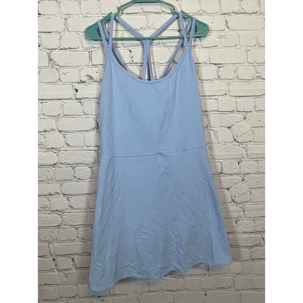 Old Navy Light Blue Strappy Athletic Tennis Dress Workout Sports Activewear XXL