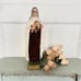 Vintage St. Therese Lisieux Little Flower Chalk Statue Columbia Italy Saint