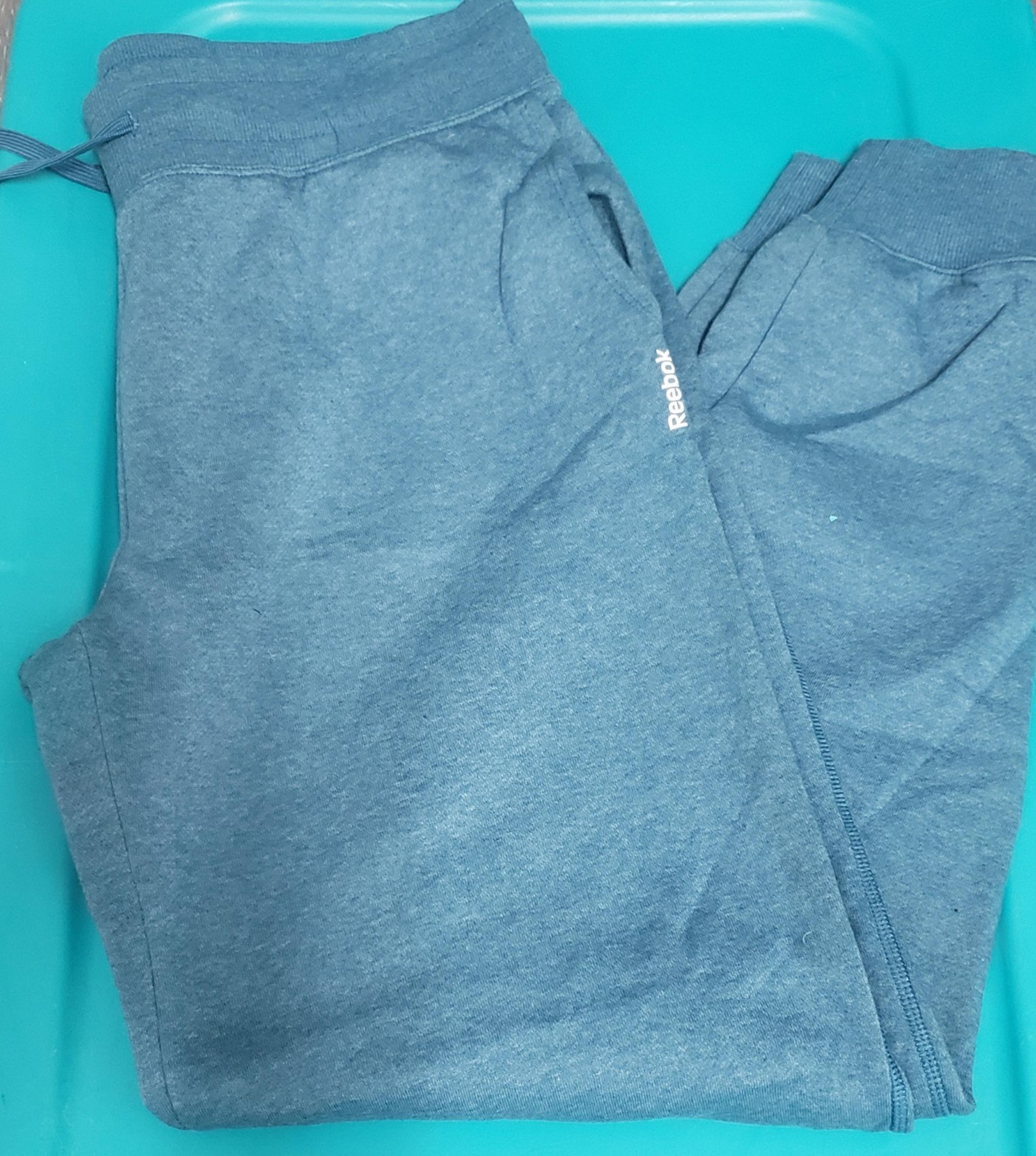 Pair of Women's Reebok Pants, Blue Joggers and Reebok Camo Leggings size L/XL