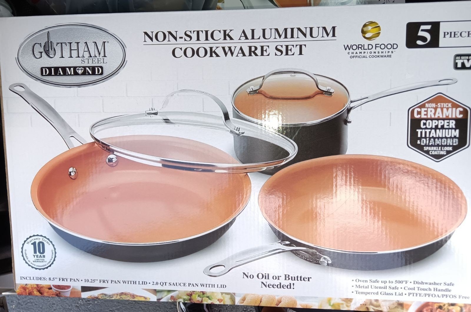 Gotham steel copper designer Cook set