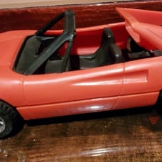 Rare Vintage 1982 LJN Magnum PI Tom Selleck Ferrari Plastic Car Vehicle Toy JM24