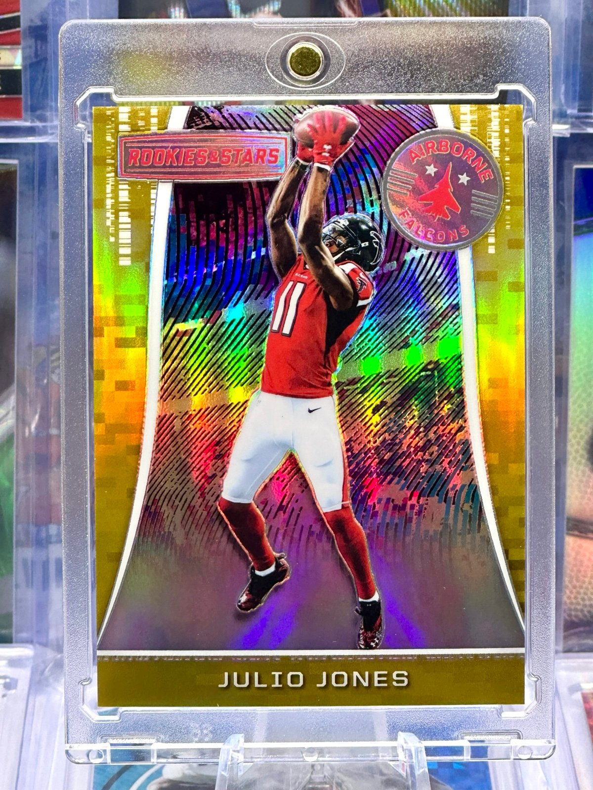 Julio Jones 2018 R&S Airborne FIRST PRINT 1/10 Gold Prizm Julio Jones Falcons
