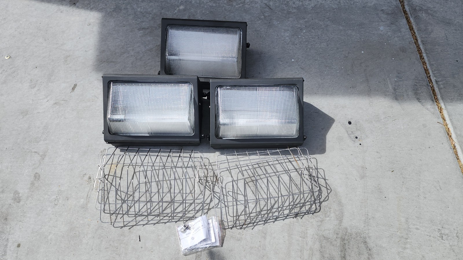 Commercial Outdoor HID Wall Pack Light Fixture Set of 3