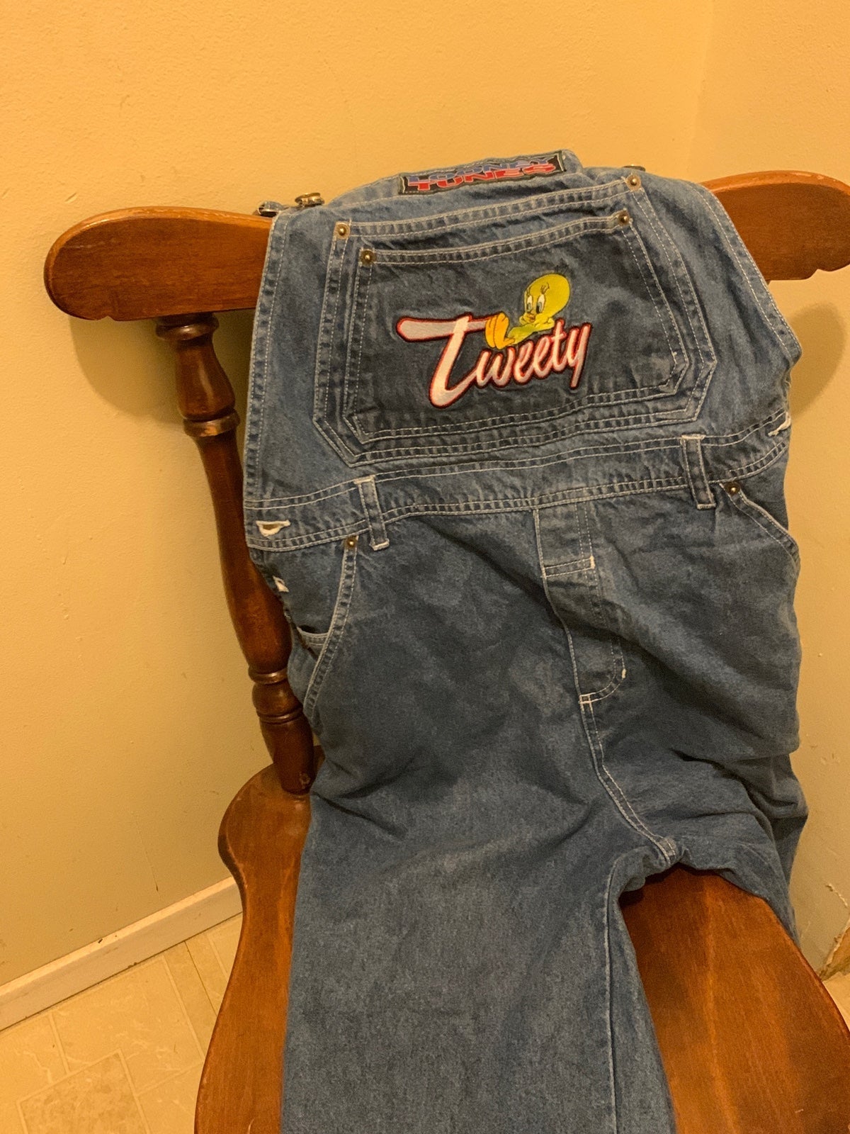 Vintage Womens medium looney toons overalls