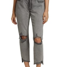 New Frame Le Garcon cropped Jeans raw hem women's