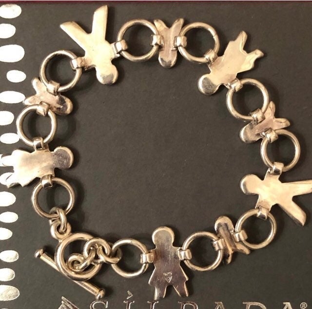 Silpada Family Paper Doll Link Bracelet