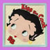 Betty Boop Kiss the Cook Glazed Ceramic Tile Trivet Kitchen Decor 7 by 7